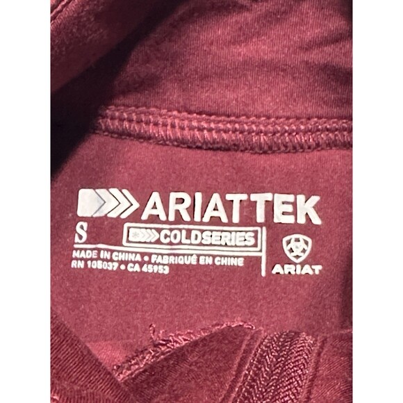 Ariat Tek Cold Series 1/4 Zip Long Sleeve Shirt Outdoors Equestrian Size Small - Picture 3 of 11